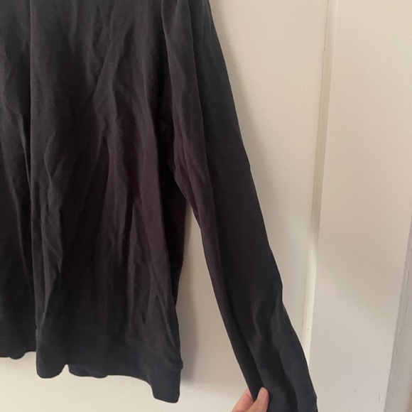 Summersalt The Softest French Terry Puff Sleeve Pulloverblack size large - Picture 7 of 12